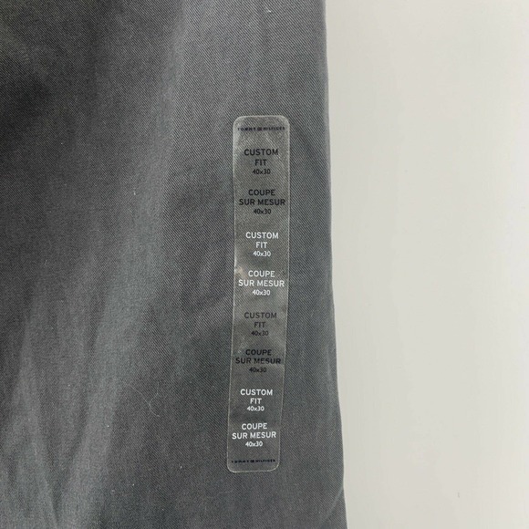 Tommy Hilfiger 40x30 Gray Custom Fit Chino Pants - Picture 6 of 8